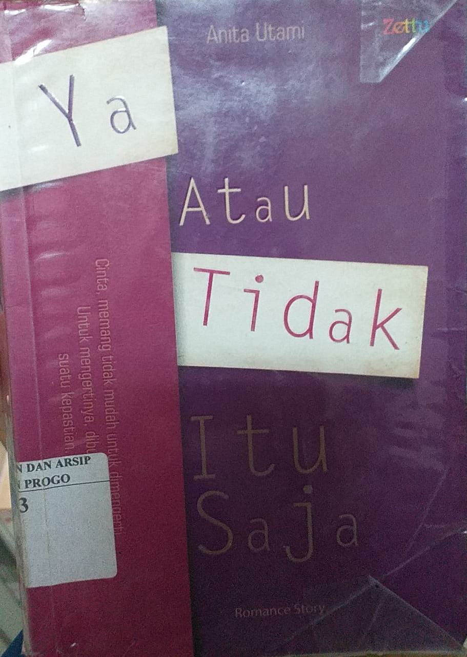 Cover Ya Atau Tidak Itu Saja / Anita Utami