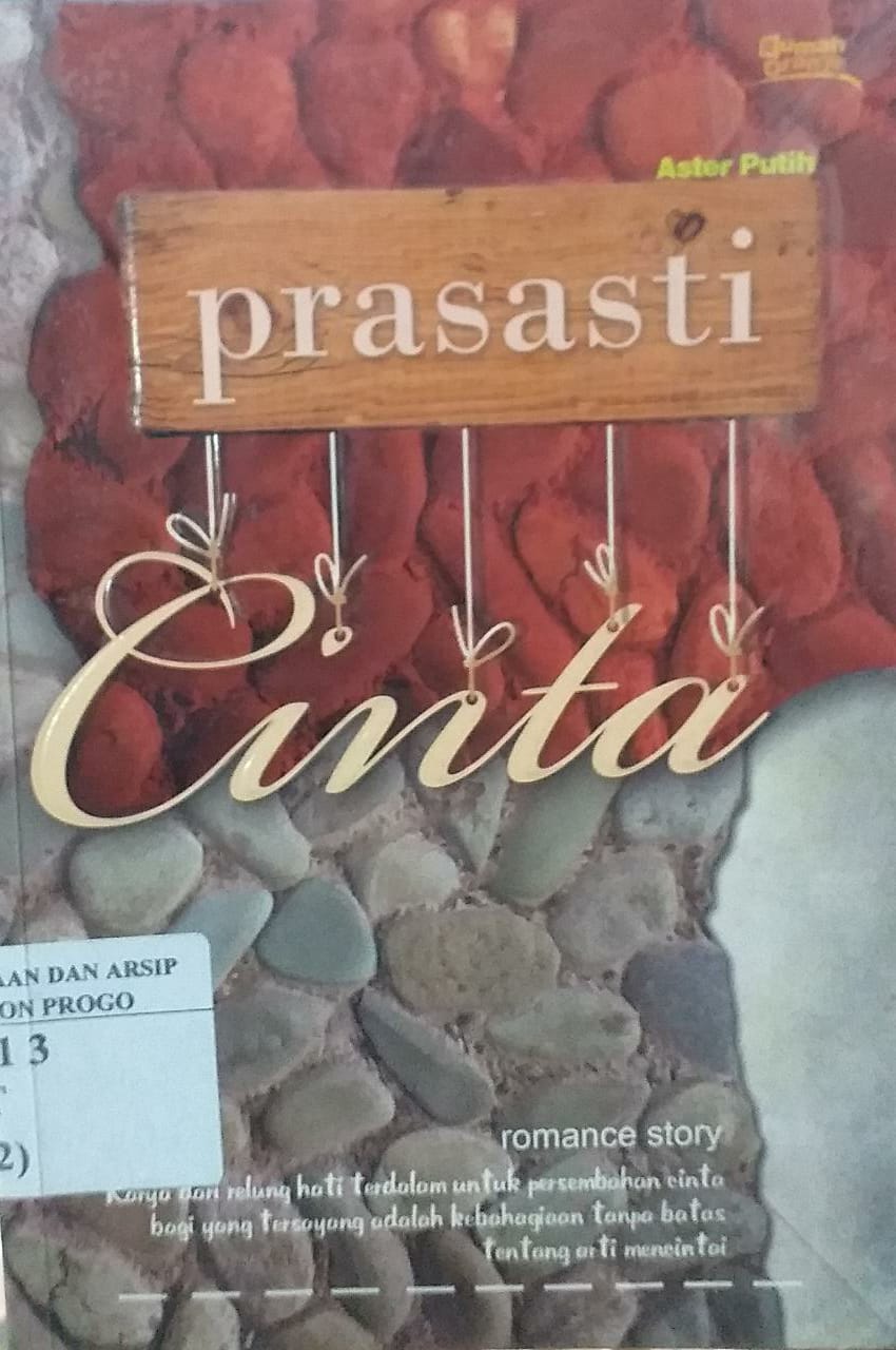 Cover Prasasti Cinta / Aster Putih