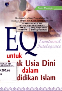Cover EQ untuk anak usia dini dalam pendidikan Islam / Yasin Musthofa