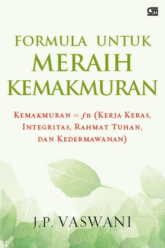 Cover Formula Untuk Meraih Kemakmuran / JP Vaswani