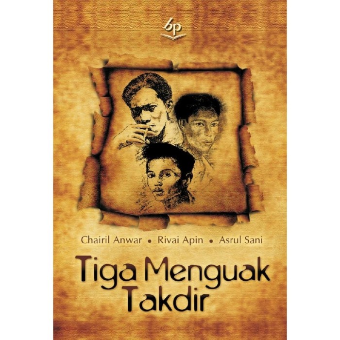 Cover Tiga menguak Takdir / Chairil Anwar