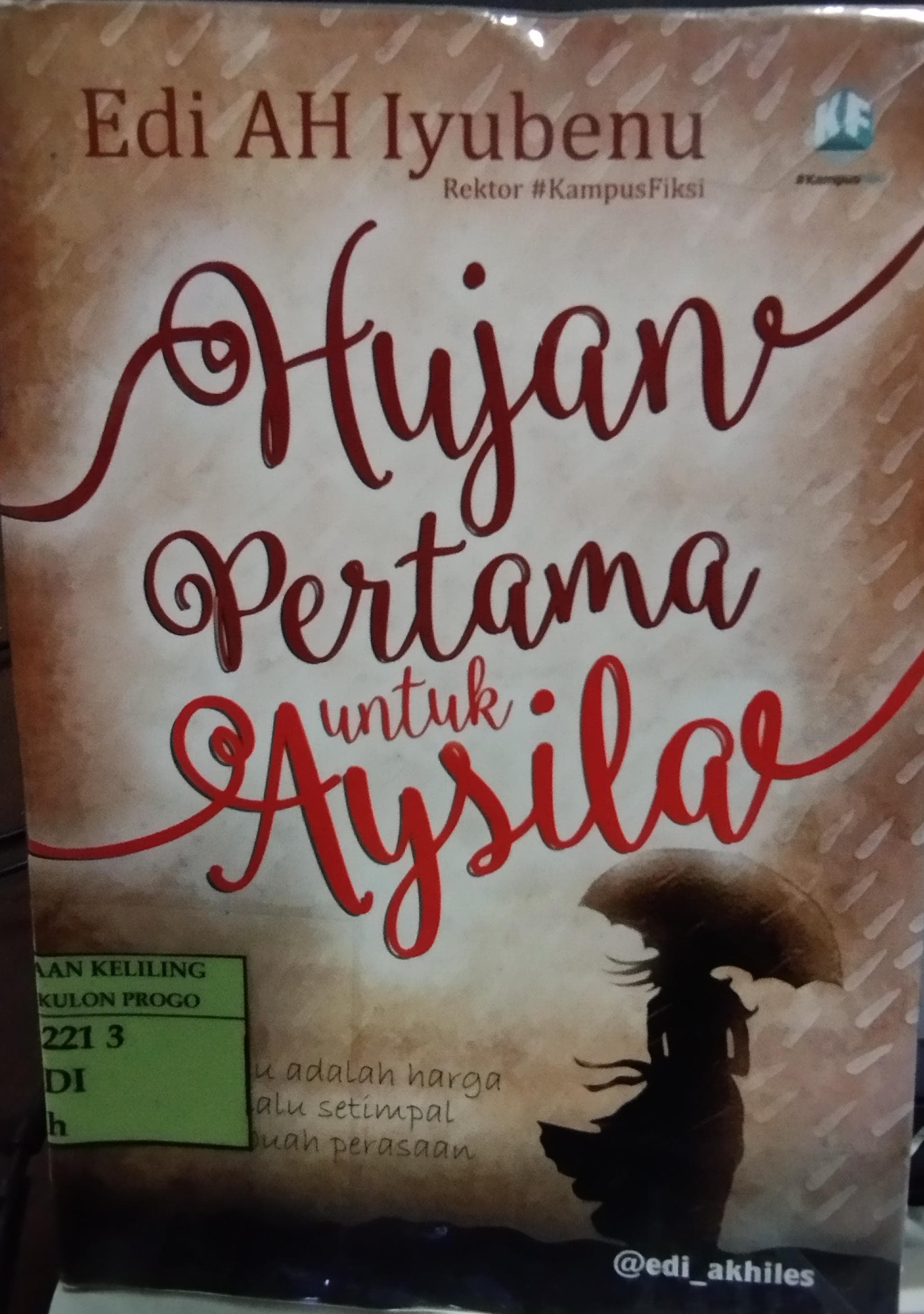 Cover Hujan Pertama untuk Aysila / Edi AH Iyubenu