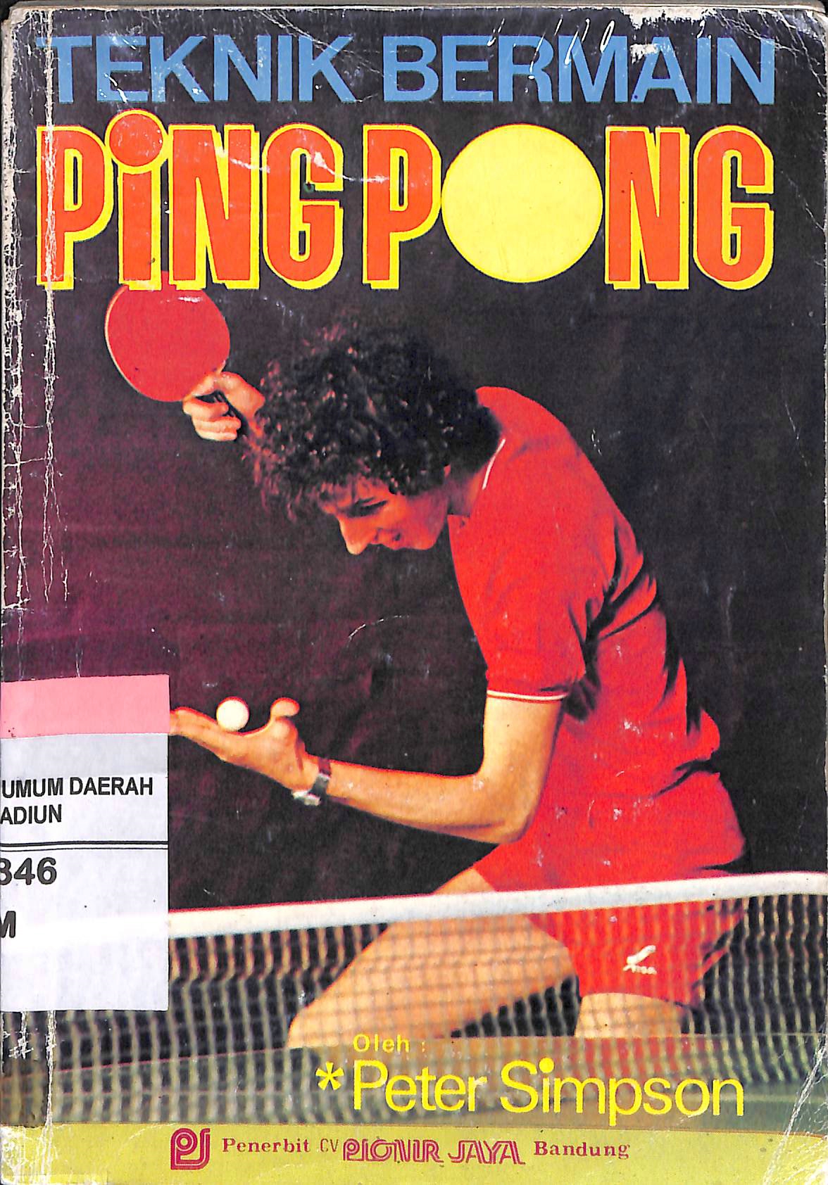 Cover Teknik Bermain Pingpong / Simpsom Peter