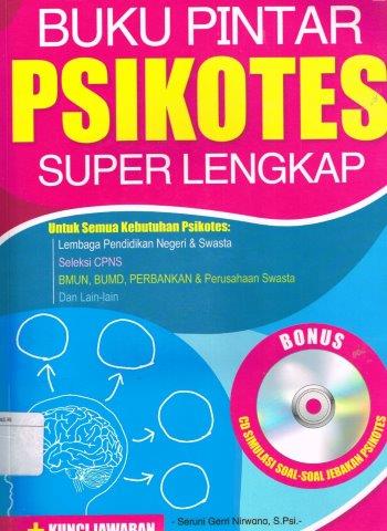 Cover Buku pintar psikotes super lengkap / Seruni Gerri Nirwana, S.Psi. ; editor, Tim Editor Dunia Cerdas