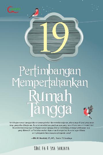 Cover 19 Pertimbangan Mempertahankan Rumah Tangga / Khalifa Bisma sanjaya