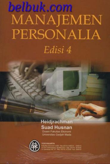 Cover Manajemen personalia / Suad Husnan, Heidjrachman Ranupandojo