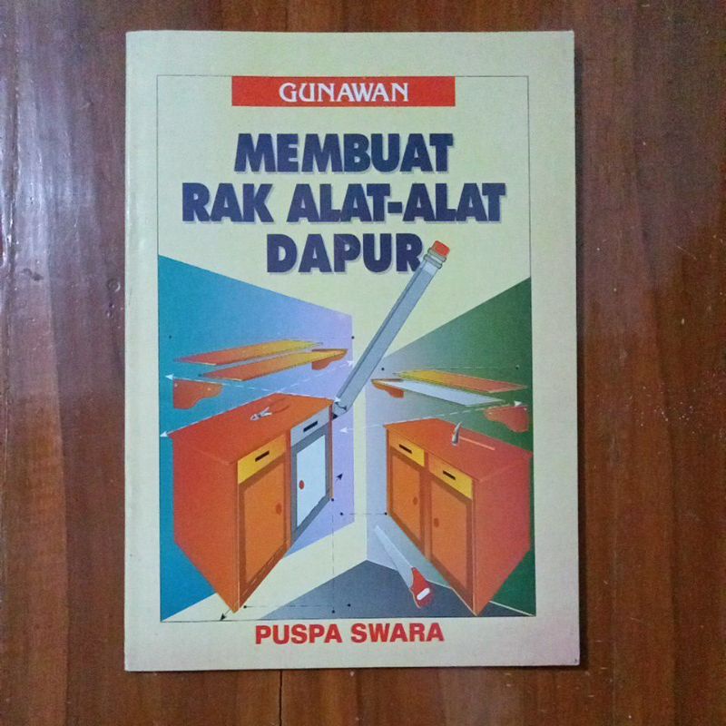 Cover membuat rak alat-alat dapur / Gunawa