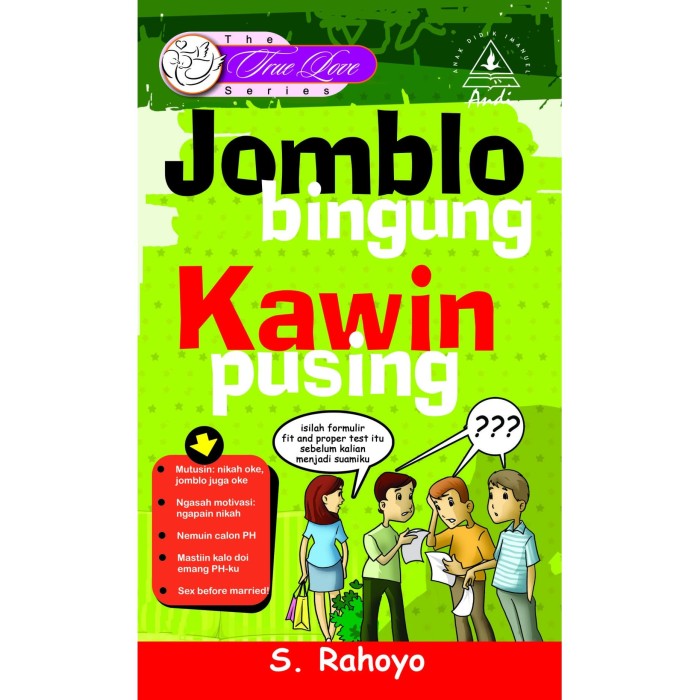 Cover Jomblo bingung kawin pusing / S. Rahoyo