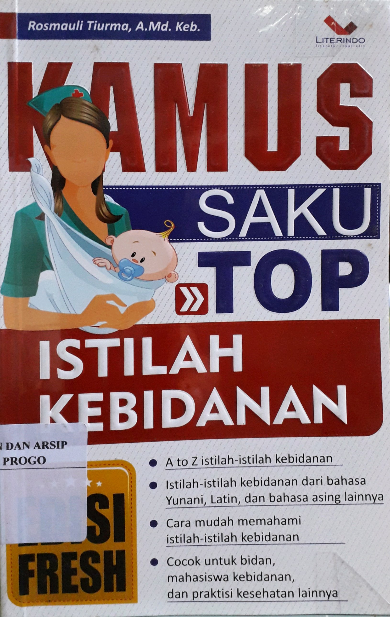 Cover Kamus saku TOP istilah kebidanan / Penulis, Rosmauli Tiurma