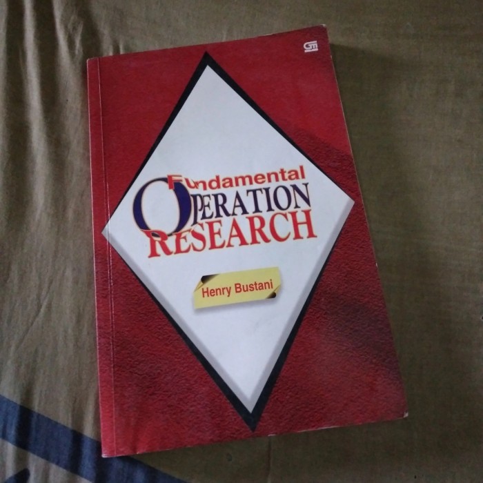 Cover Fundamental operation research / Henry Bustani