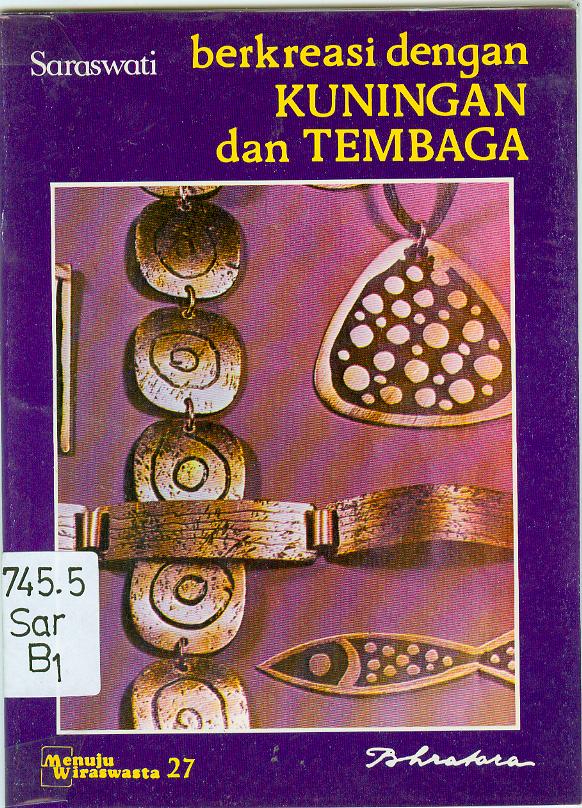 Cover berkreasi dengan kuningan dan tembaga / Saraswati