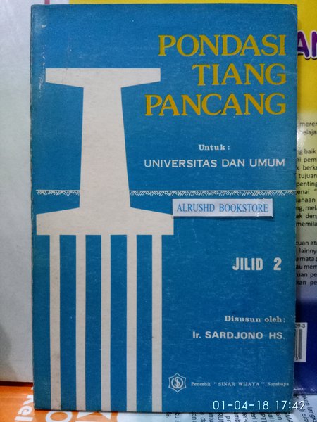 Cover Pondasi tiang pancang / Sardjono