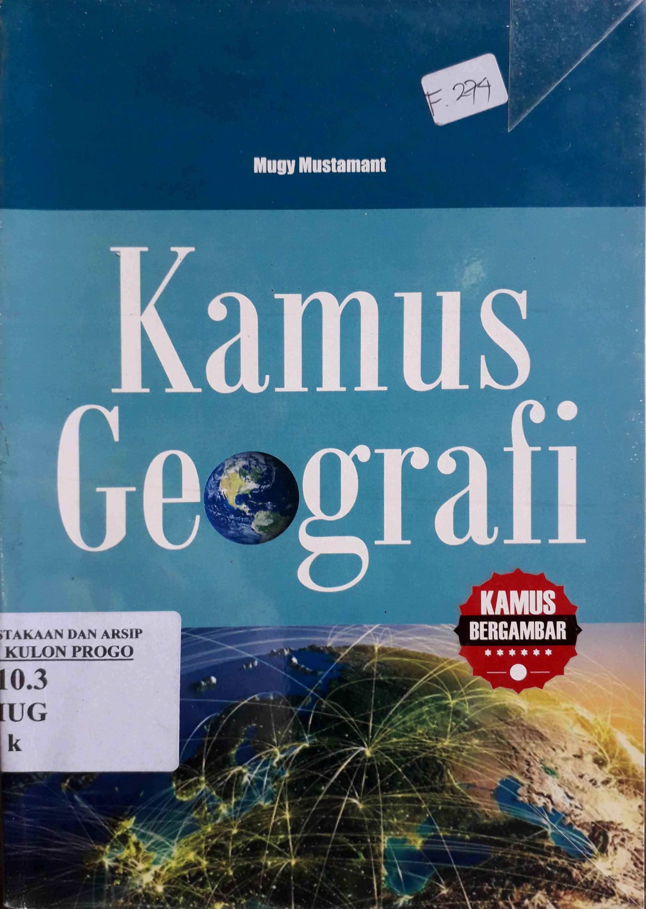 Cover Kamus geografi / Penulis, Mugy Mustamant
