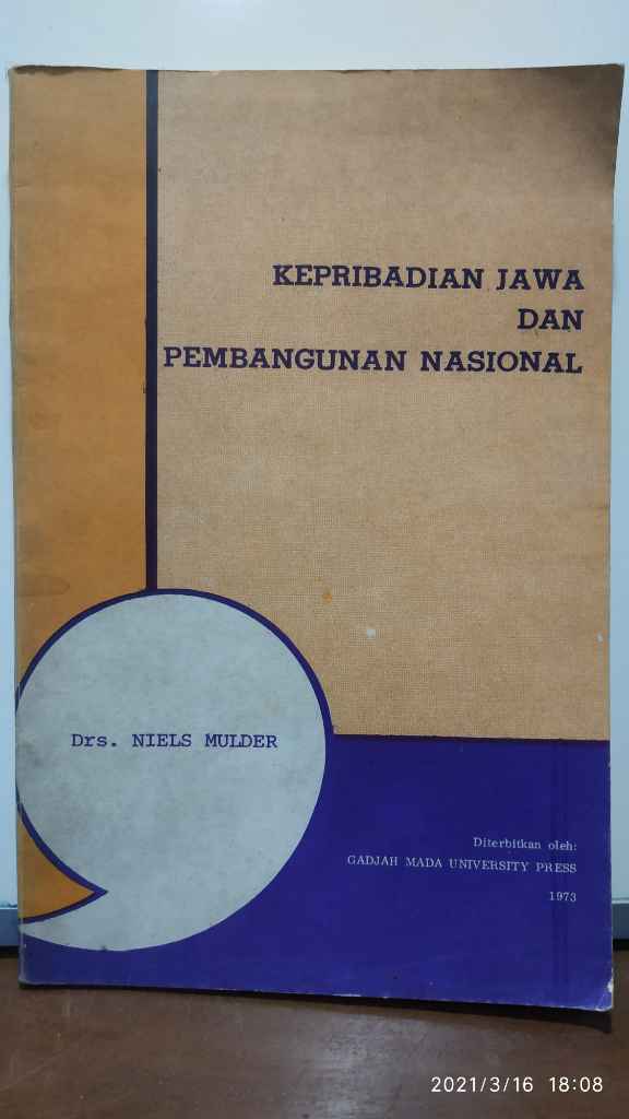 Cover Kepribadian Jawa dan pembangunan nasional / Niels Mulder