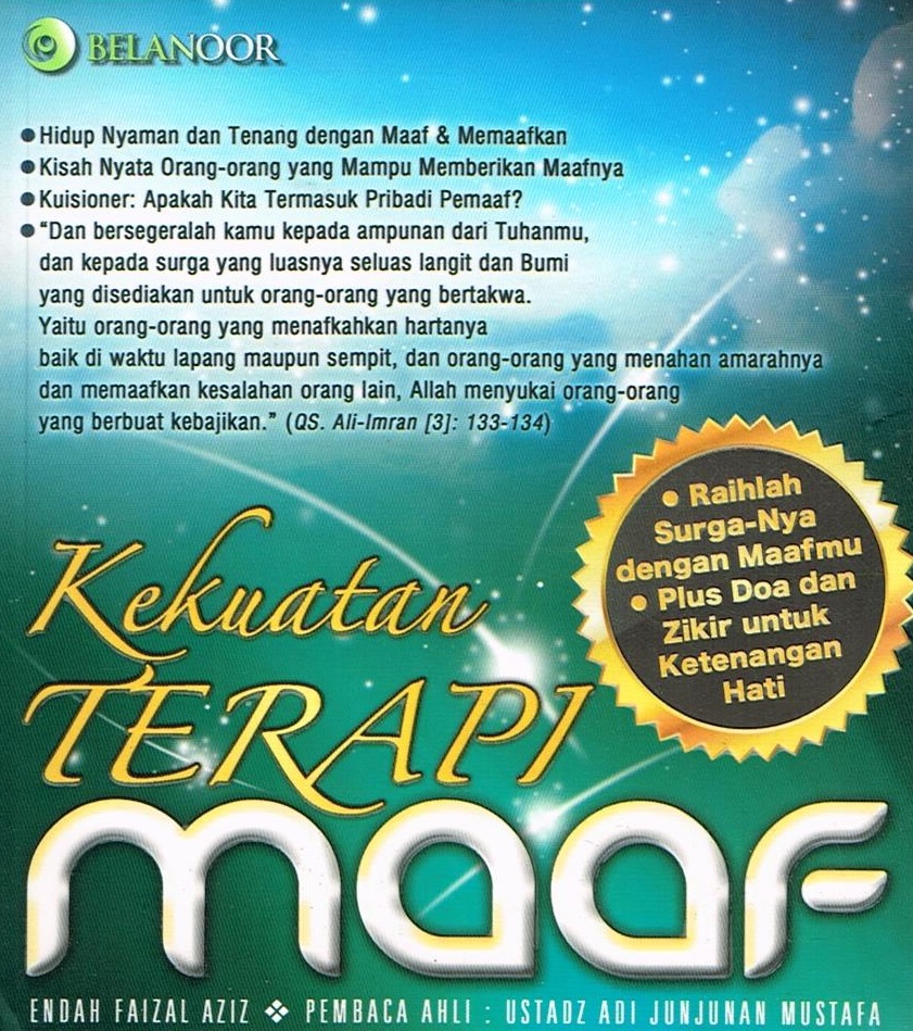 Cover Kekuatan terapi maaf / Endah Faizal Aziz