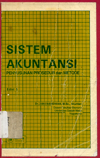 Cover Sistem akuntansi :  penyusunan prosedur dan metode / Zaki Baridwan