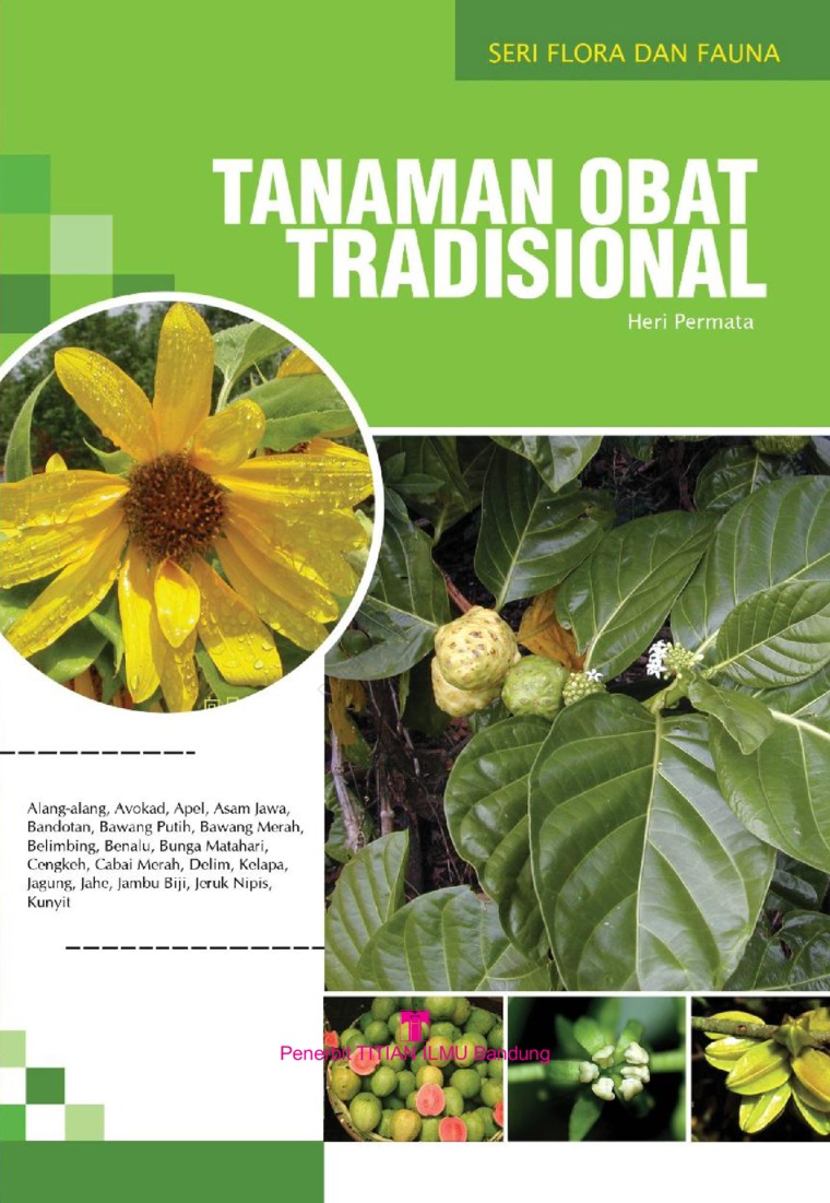 Cover Tanaman Obat Tradisional :  seri Flora dan fauna / Heri Permana