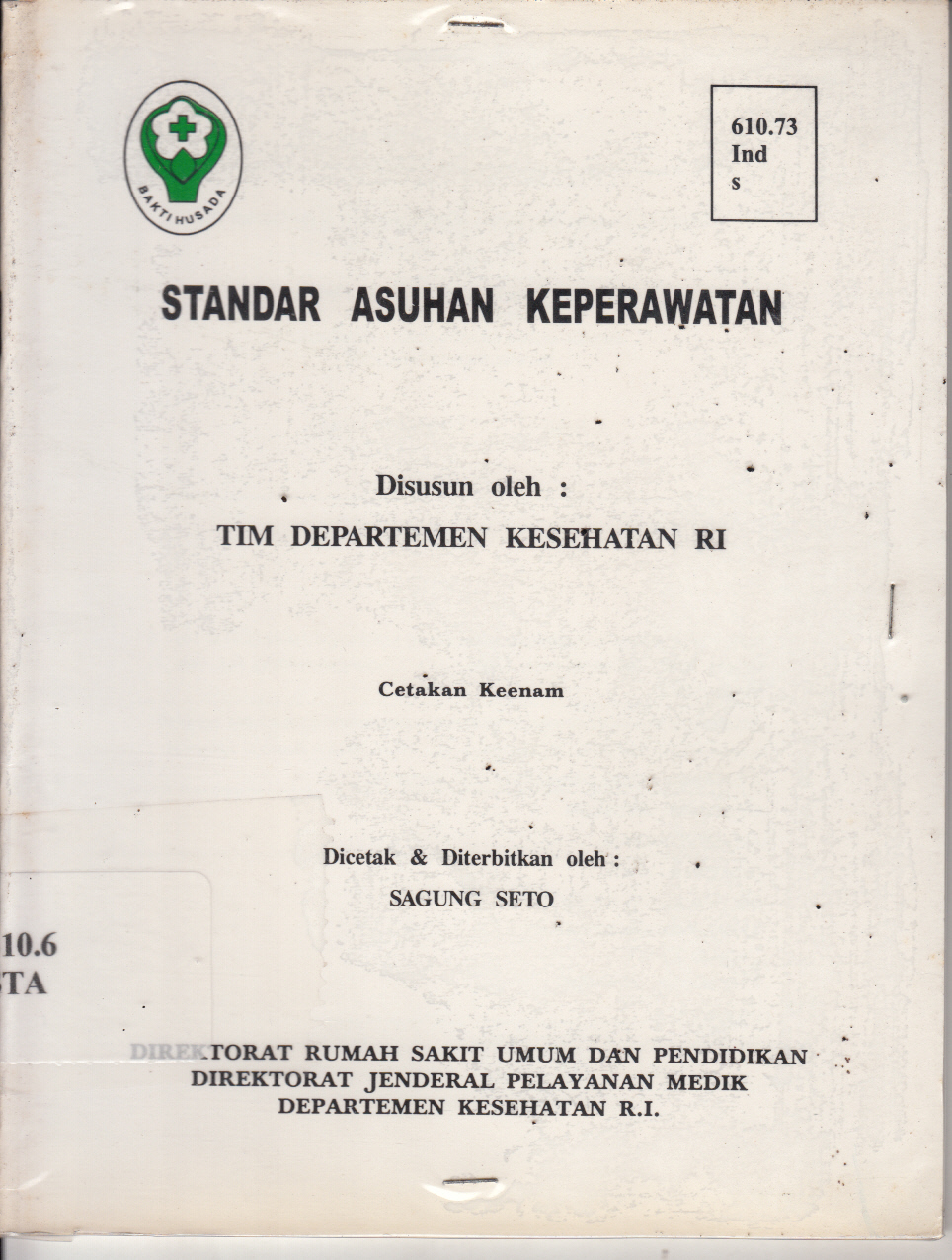 Cover Standar Asuhan Keperawatan