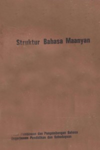 Cover Struktur bahasa Maanyan / Djantera Kawi