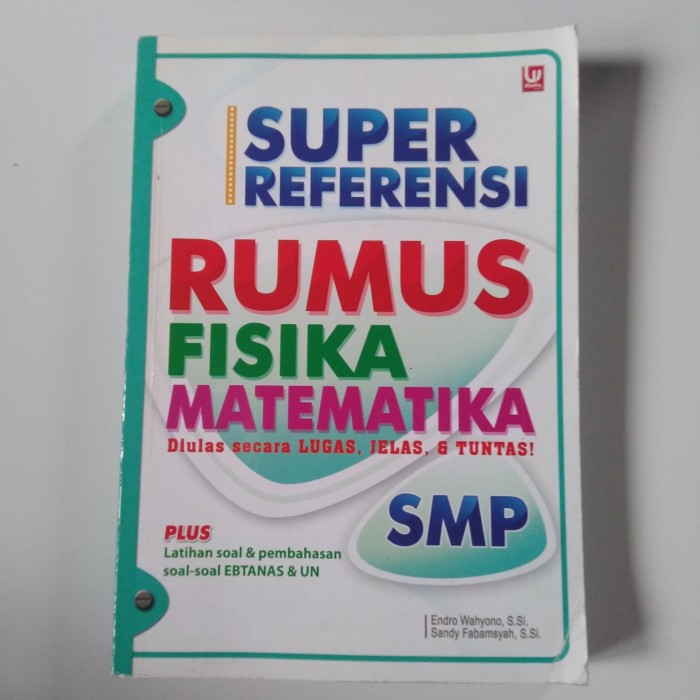 Cover Super referensi rumus fisika matematika SMP / Endro Wahyono