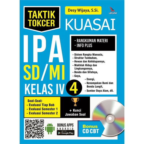 Cover Taktik tokcer kuasai IPA SD/MI kelas IV / Desy Wijaya