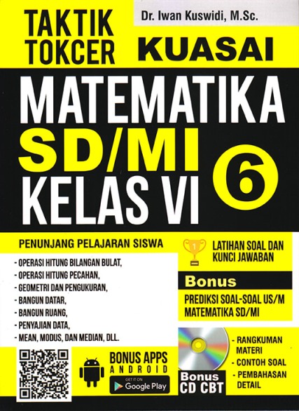 Cover Taktik tokcer kuasai Matematika SD/MI kelas VI / Iwan Kuswidi