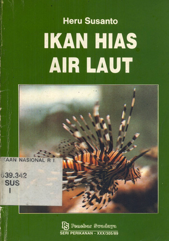 Cover Ikan hias air laut / Heru Susanto