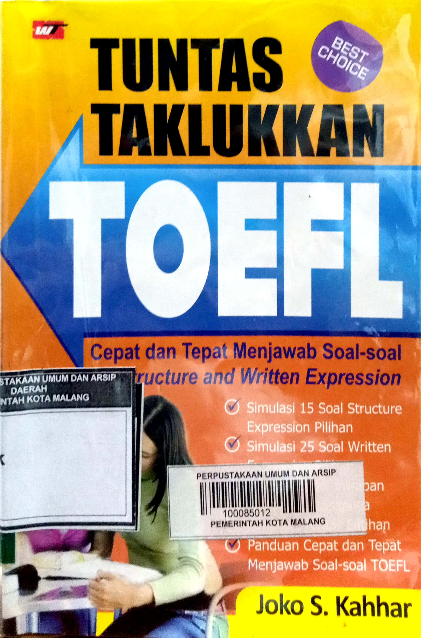 Cover Tuntas taklukkan TOEFL / Joko S. Kahhar