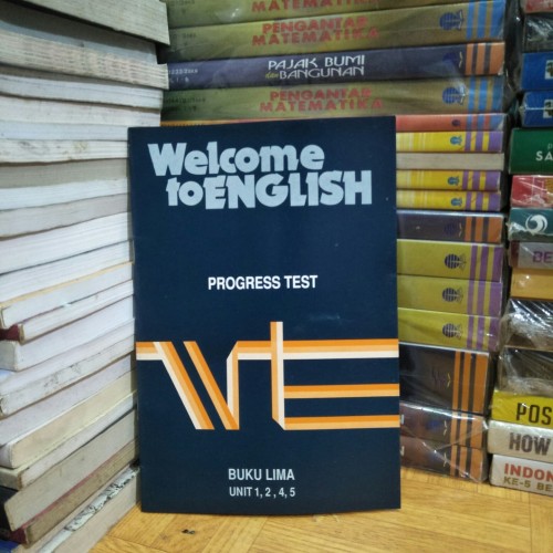 Cover Welcome to english buku lima tes kemajuan