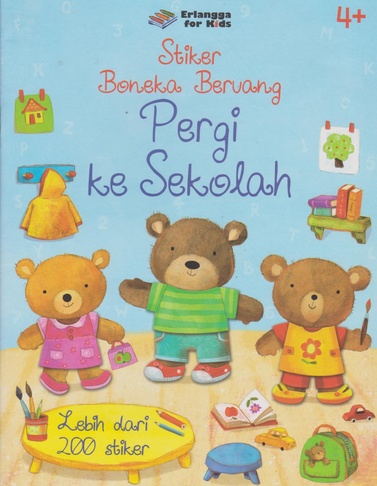 Cover Stiker Boneka Beruang pergi ke sekolah / Fiona Watt