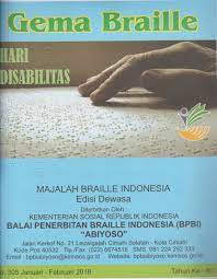 Cover Gema braille semarakkan kemerdekaan Indonesia