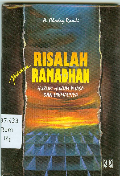 Cover Risalah puasa ramadhan / A. Chodry Romli