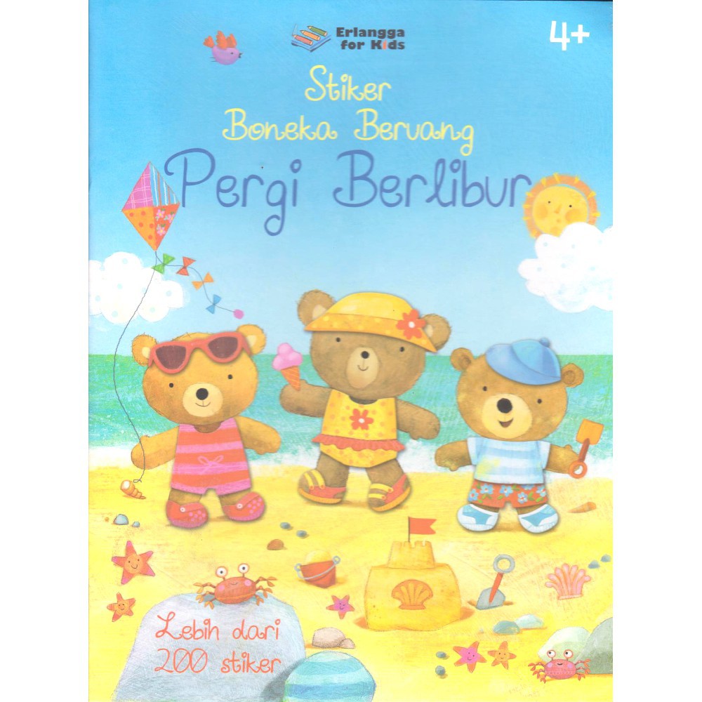 Cover Stiker boneka Beruang Pergi Berlibur / Felicity Brooks