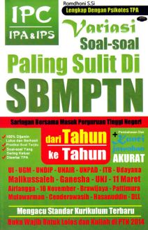 Cover Variasi Soal-soal Paling Sulit di SBMPTN / Romdhoni, S.Si