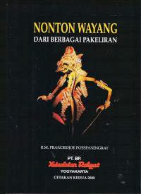 Cover NONTON WAYANG DARI BERBAGAI PAKELIRAN / Pranoedjoe Poespaningrat