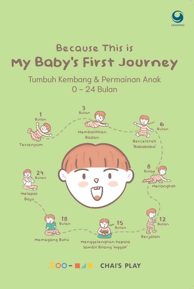 Cover Because This is My Baby's First Journey :  Tumbuh kembang dan permainan anak 0-24 bulan / Editor: Linda Irawati
