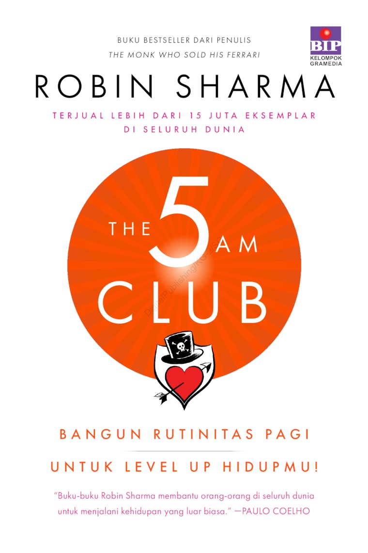 Cover 5 (The) AM Club :  Bangun rutinitas pagi untuk level up hidupmu / Robin Sharma