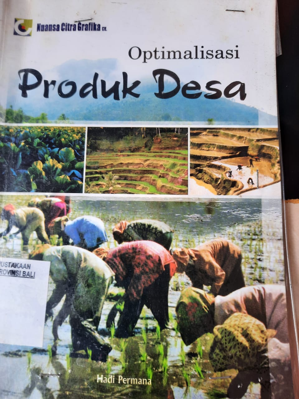 Cover Optimalisasi produk desa / Hadi Permana