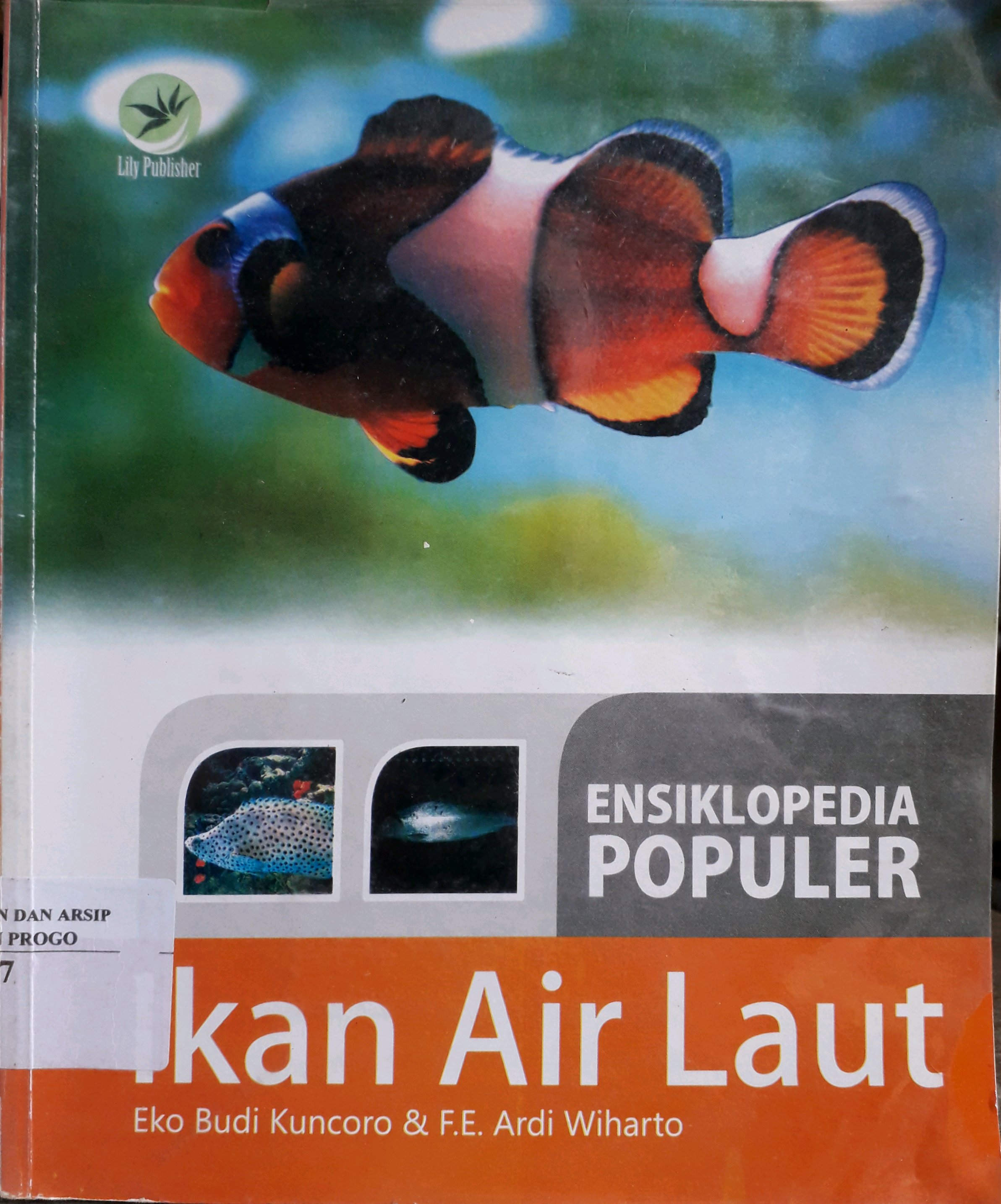 Cover Ensiklopedia Populer Ikan Air Laut / Penulis, Eko Budi Kuncoro