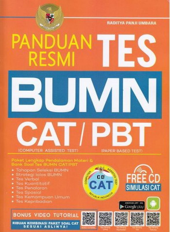 Cover Panduan Resmi Tes BUMN CAT/PBT / Raditya Panji