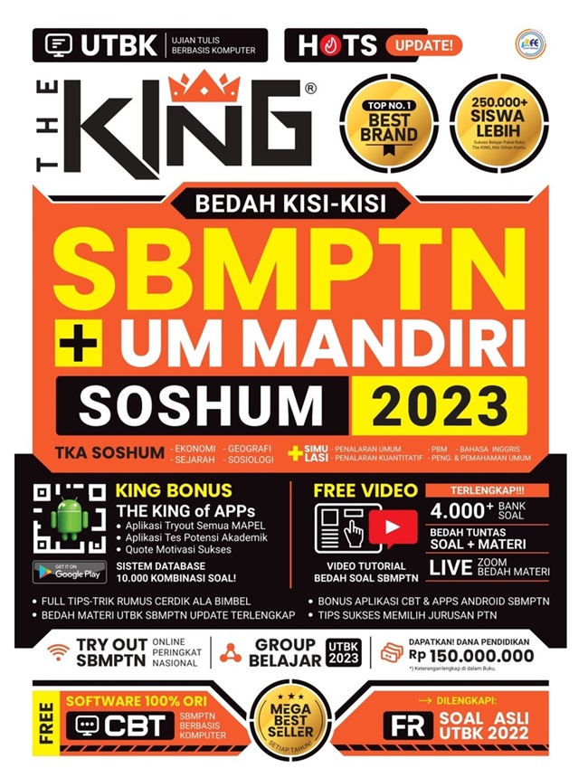 Cover King bedah kisi-kisi SBMPTN UM Mandiri soshum 2023