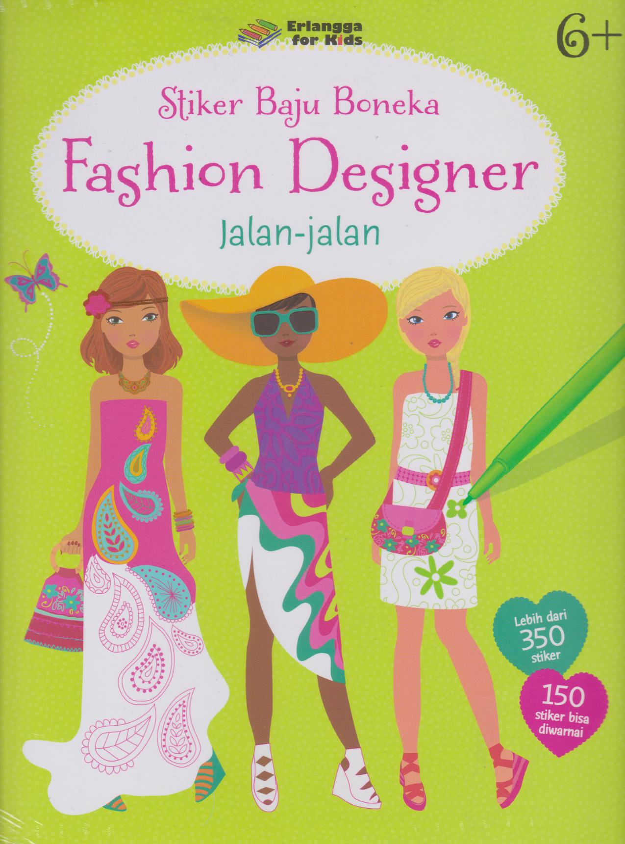 Cover Stiker Baju Boneka Fashion designer Jalan-jalan / Fiona Watt