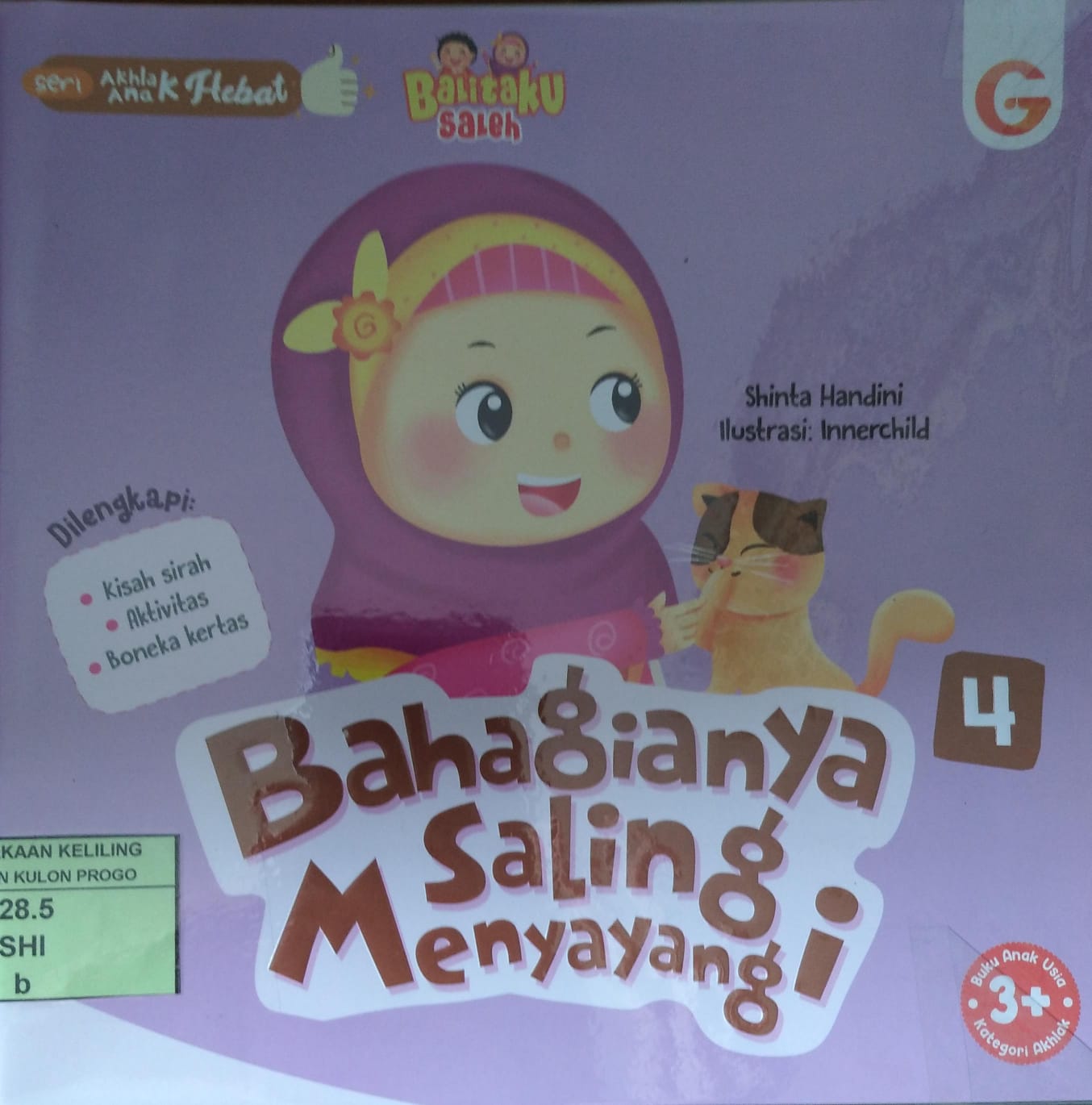 Cover Seri Akhlak Anak Hebat : Bahagianya Saling Menyangi / Shinta Handini