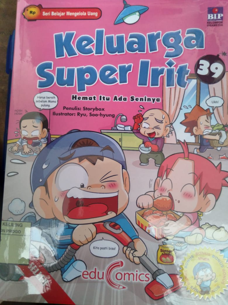 Cover Educomics Keluarga Super Int 39 : Hemat Itu Ada Seninya / Storybox