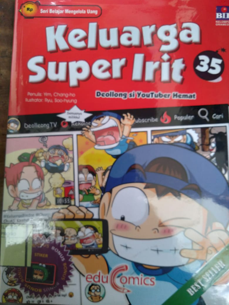 Cover Educomics Keluarga Super Int 35 : Deollong Si Youtuber Hebat / Yim
