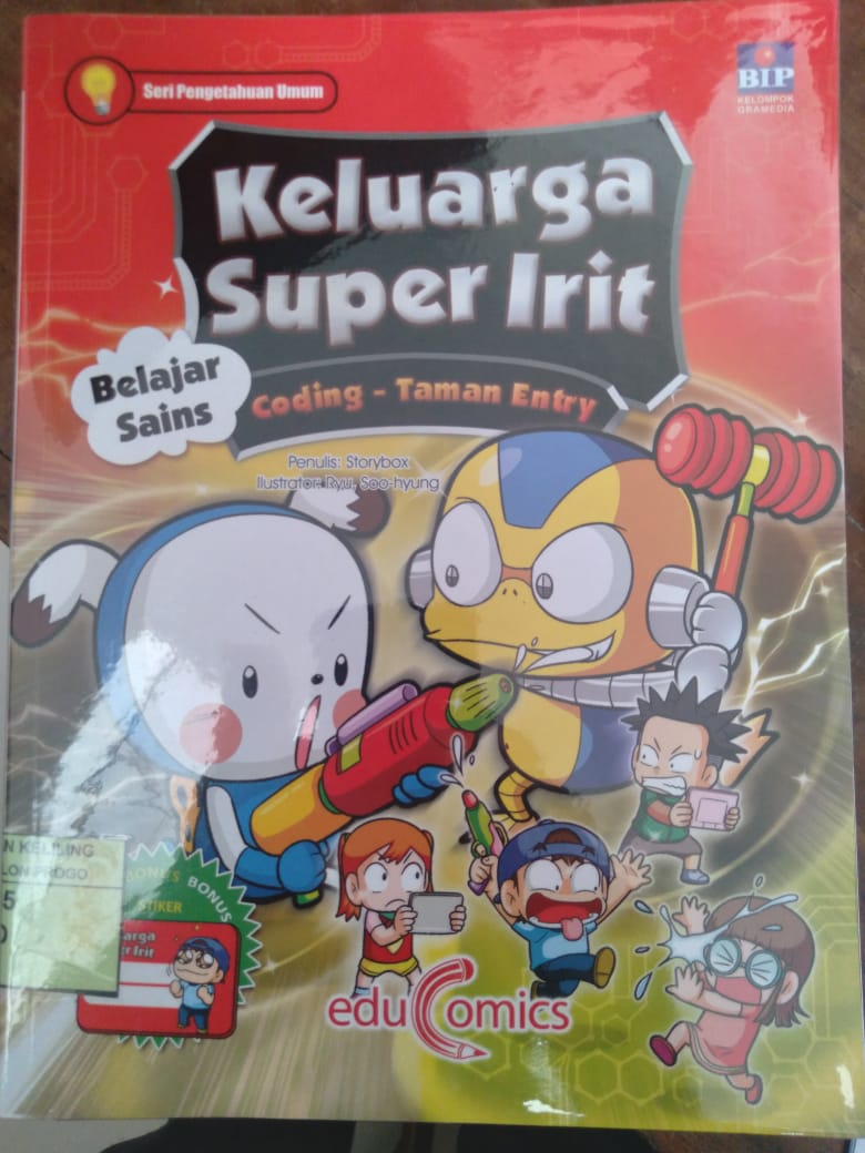 Cover Educomics Keluarga Super Int Belajar Sains : Coding -Taman Entry / Storybox