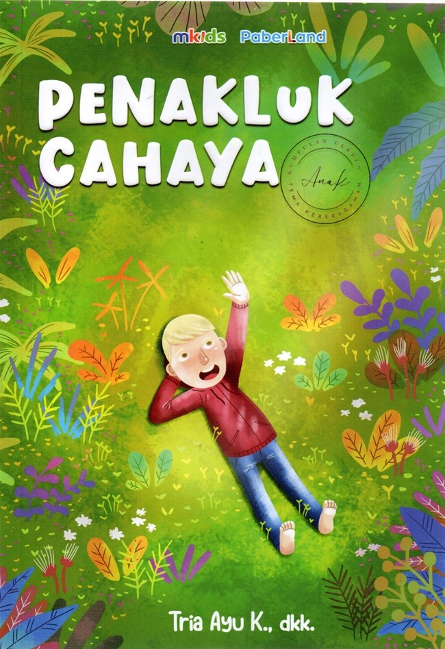 Cover Penakluk cahaya / penanggungjawab, Tri Ayu K; editor, Shinta Handini; ilustrator, Herry Prihamdani; proofreadder, Febti Sribagusdadi Rahayu; design cover, Afandi; penata letak, Afandi