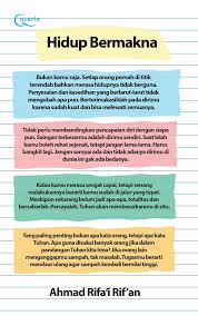 Cover Hidup bermakna / Ahmad Rifa'i Rif'an