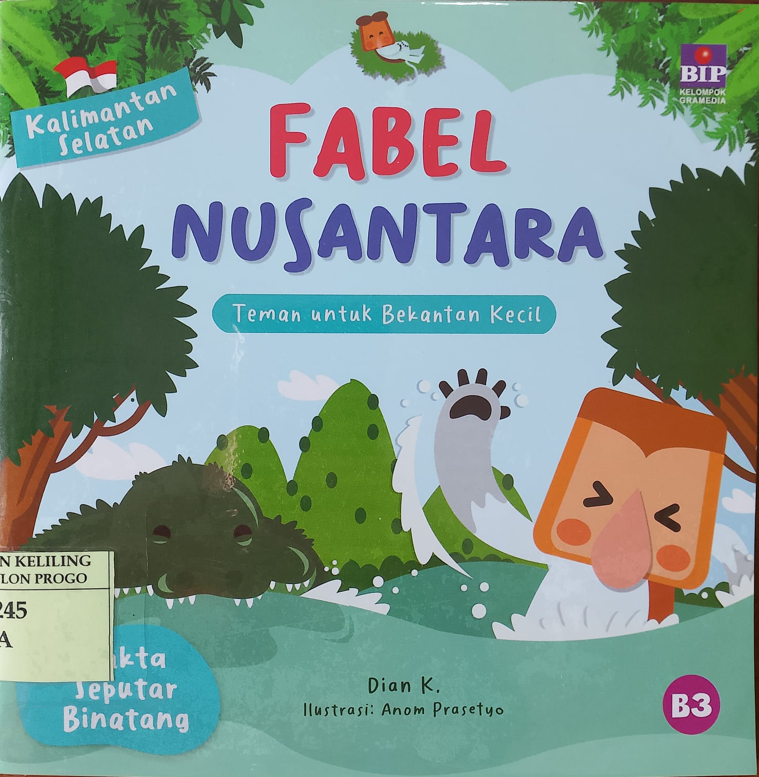 Cover teman untuk bekantan kecil / Dian K; ilustrator, Anom Prasetyo; penyunting, Irene Indrasakti