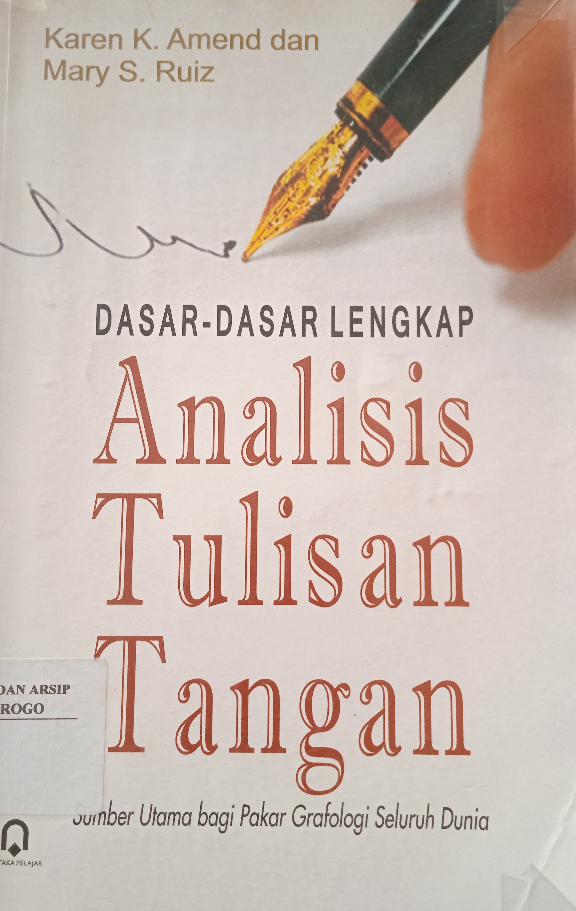 Cover Dasar-dasar Analisis Tulisan Tangan